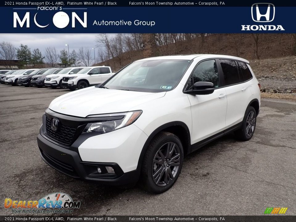 2021 Honda Passport EX-L AWD Platinum White Pearl / Black Photo #1