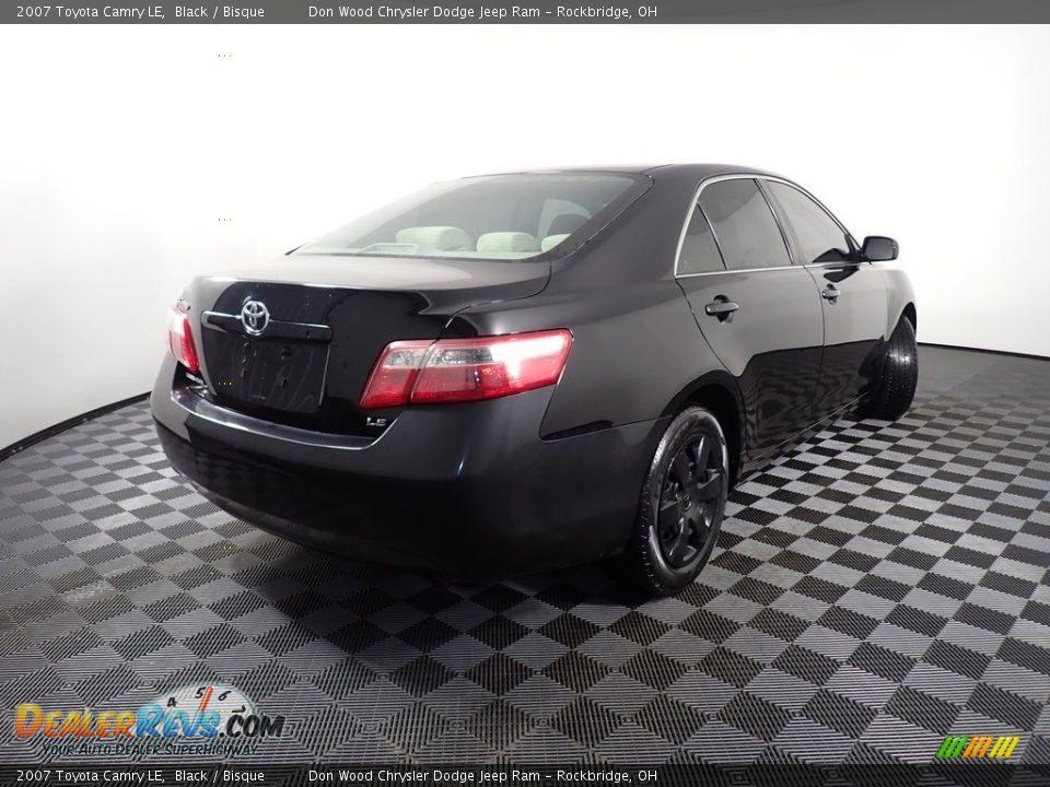 2007 Toyota Camry LE Black / Bisque Photo #15