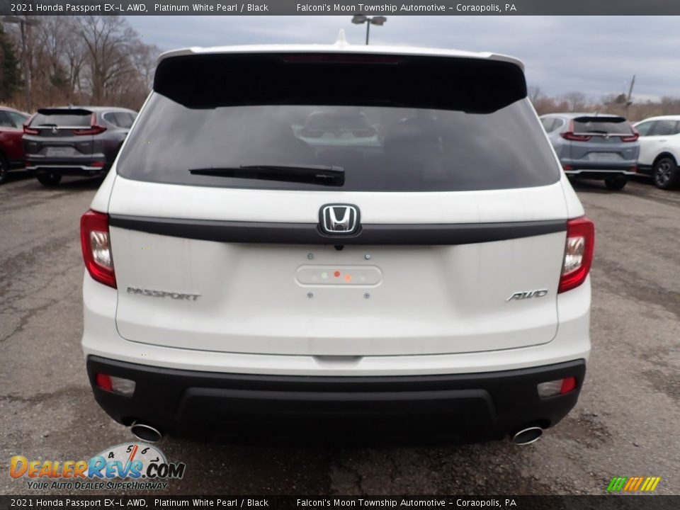 2021 Honda Passport EX-L AWD Platinum White Pearl / Black Photo #3