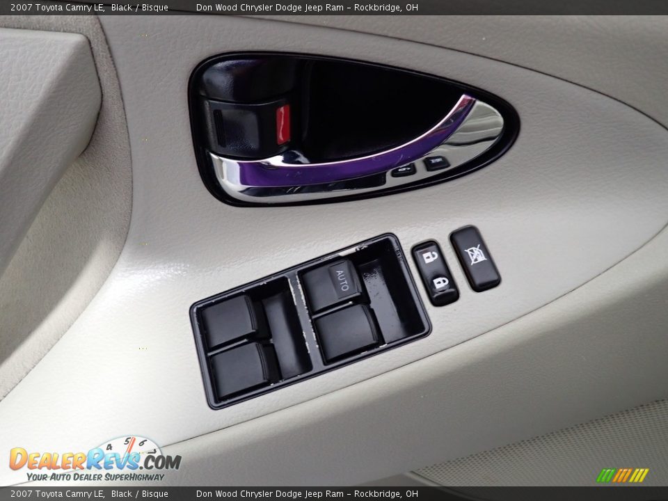 2007 Toyota Camry LE Black / Bisque Photo #18