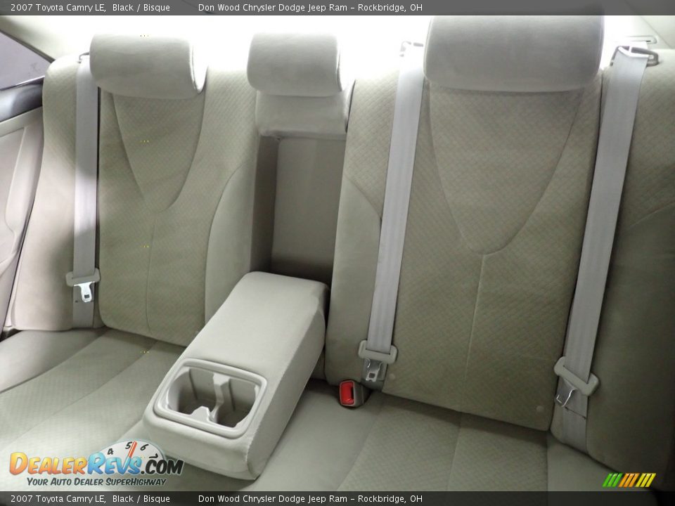 2007 Toyota Camry LE Black / Bisque Photo #22
