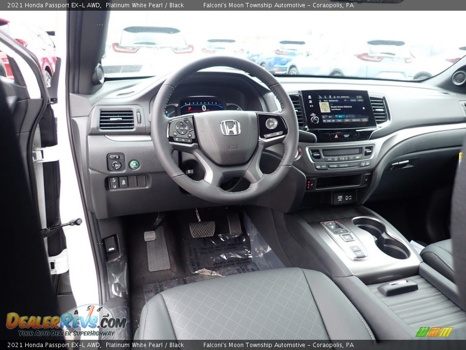 2021 Honda Passport EX-L AWD Platinum White Pearl / Black Photo #10