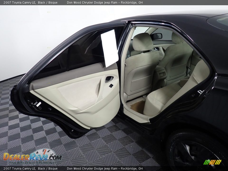 2007 Toyota Camry LE Black / Bisque Photo #23