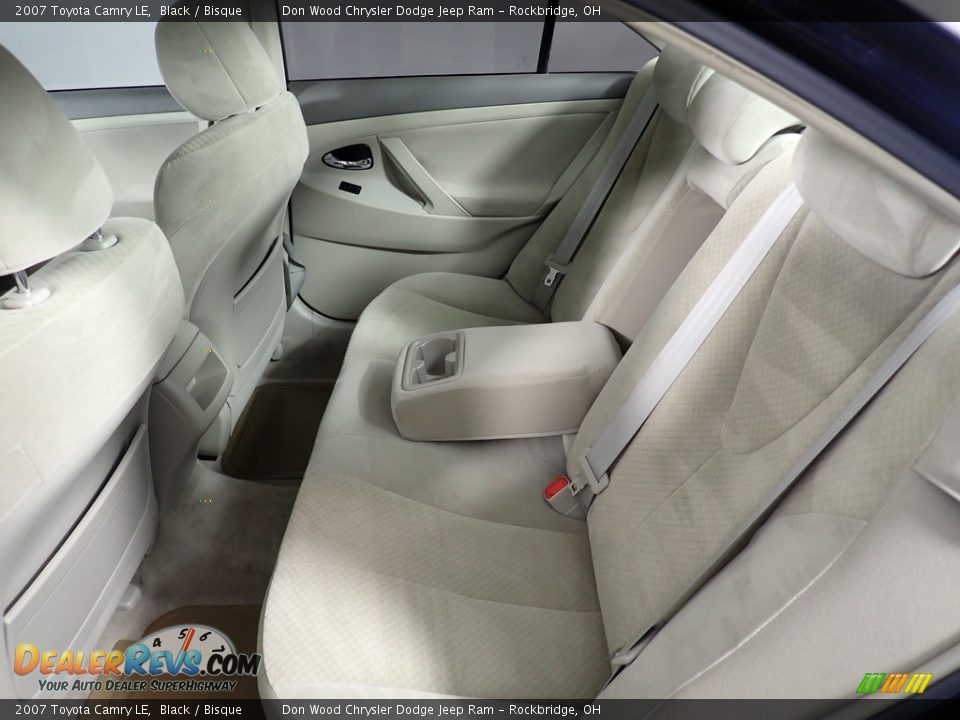 2007 Toyota Camry LE Black / Bisque Photo #24