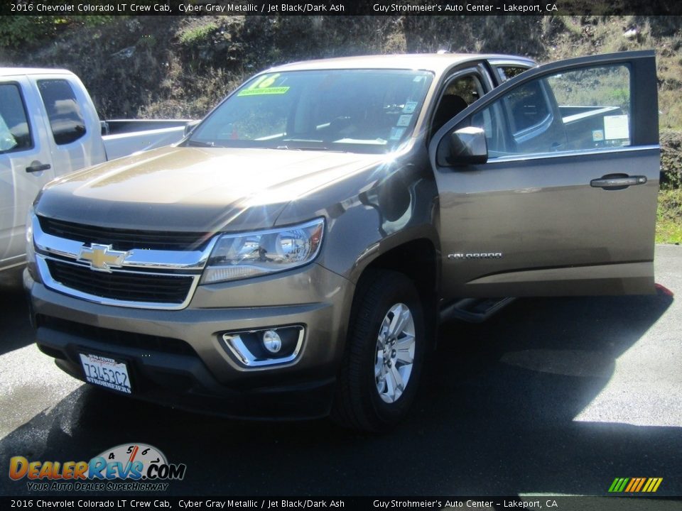 2016 Chevrolet Colorado LT Crew Cab Cyber Gray Metallic / Jet Black/Dark Ash Photo #2