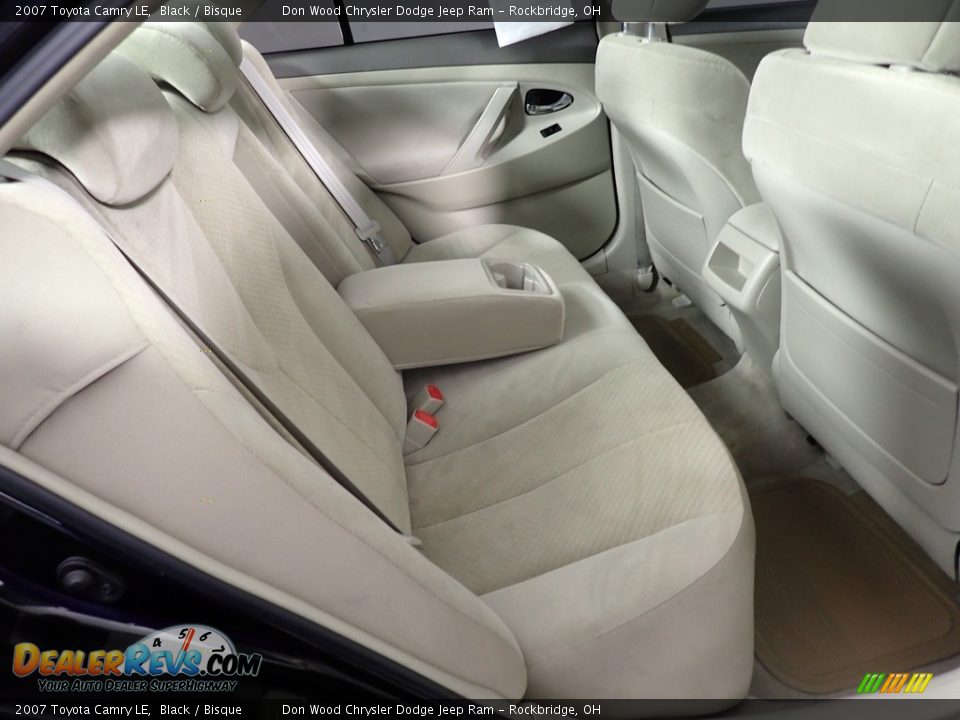 2007 Toyota Camry LE Black / Bisque Photo #27