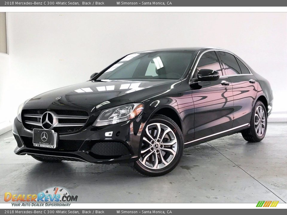 2018 Mercedes-Benz C 300 4Matic Sedan Black / Black Photo #12