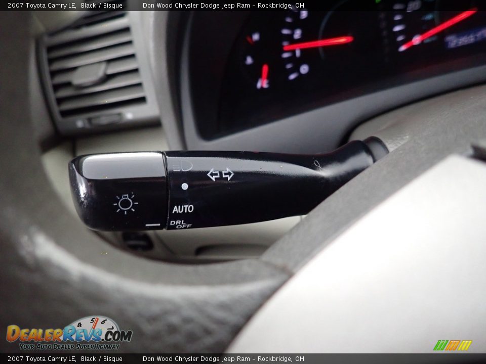 2007 Toyota Camry LE Black / Bisque Photo #33
