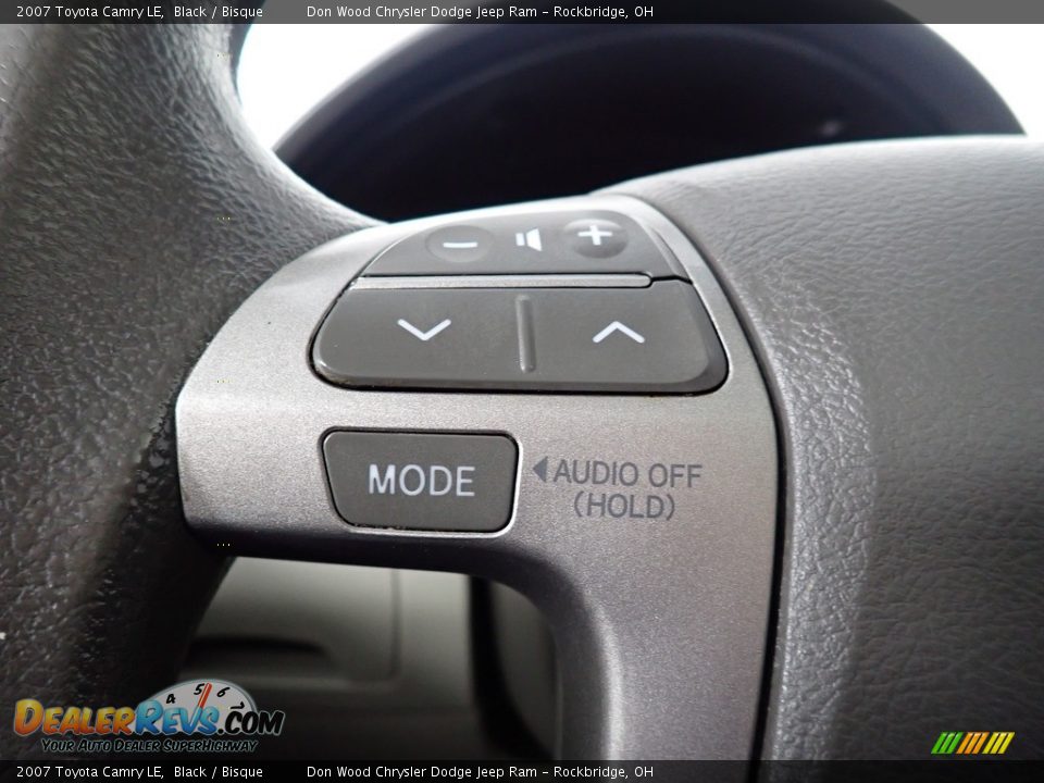 2007 Toyota Camry LE Black / Bisque Photo #34
