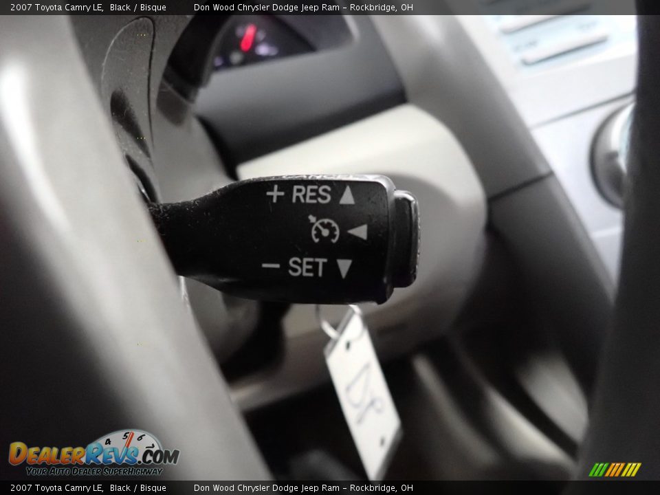 2007 Toyota Camry LE Black / Bisque Photo #35