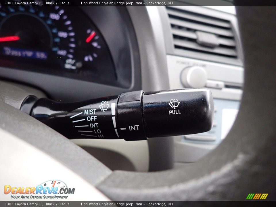 2007 Toyota Camry LE Black / Bisque Photo #36