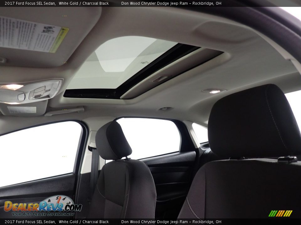 2017 Ford Focus SEL Sedan White Gold / Charcoal Black Photo #2