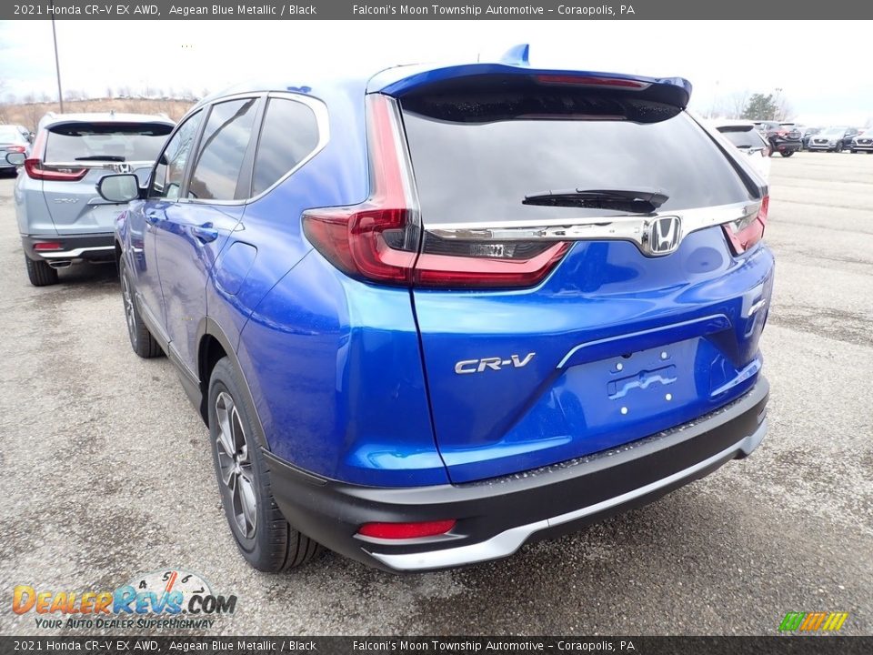 2021 Honda CR-V EX AWD Aegean Blue Metallic / Black Photo #2