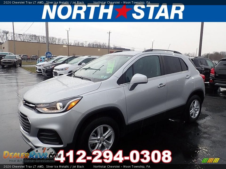 2020 Chevrolet Trax LT AWD Silver Ice Metallic / Jet Black Photo #1