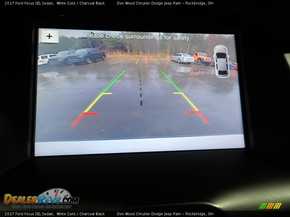 2017 Ford Focus SEL Sedan White Gold / Charcoal Black Photo #4