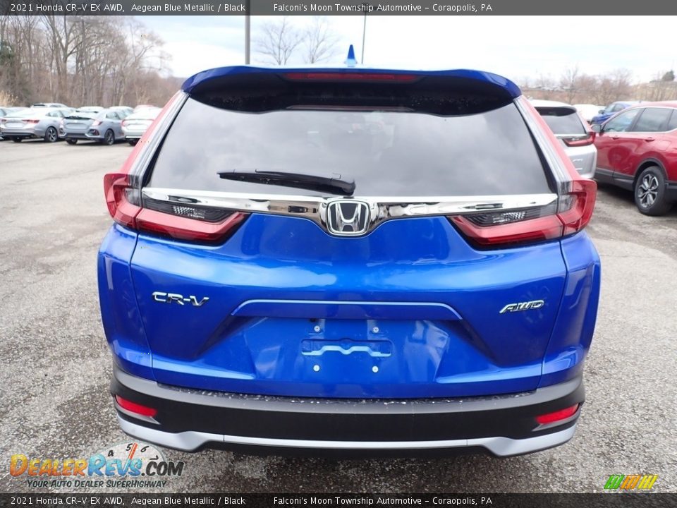 2021 Honda CR-V EX AWD Aegean Blue Metallic / Black Photo #3