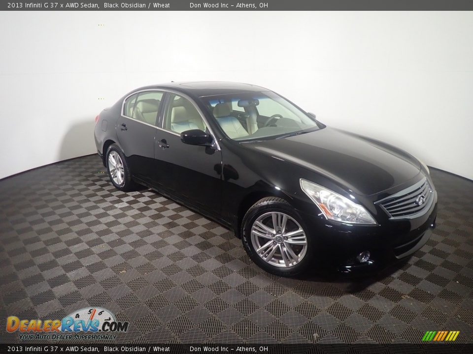 2013 Infiniti G 37 x AWD Sedan Black Obsidian / Wheat Photo #6