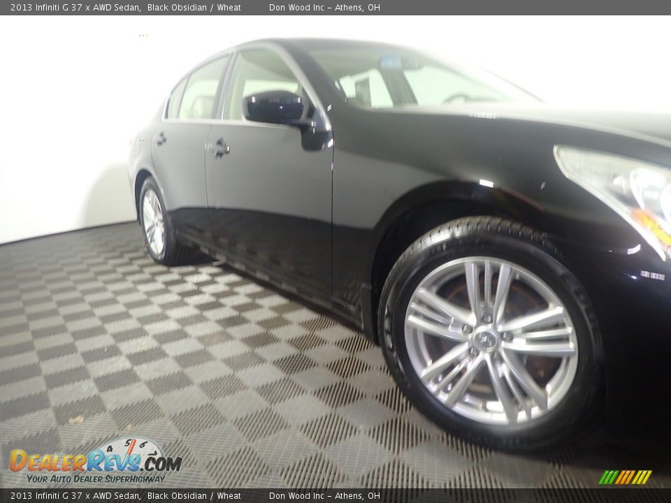 2013 Infiniti G 37 x AWD Sedan Black Obsidian / Wheat Photo #7