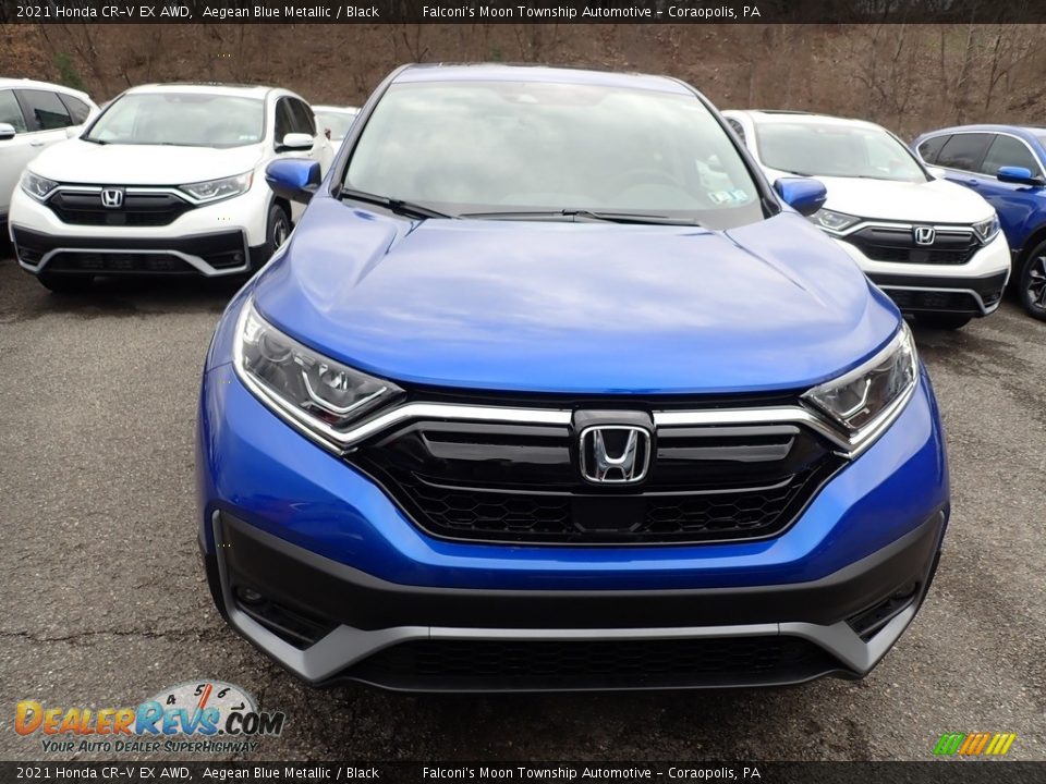 2021 Honda CR-V EX AWD Aegean Blue Metallic / Black Photo #6