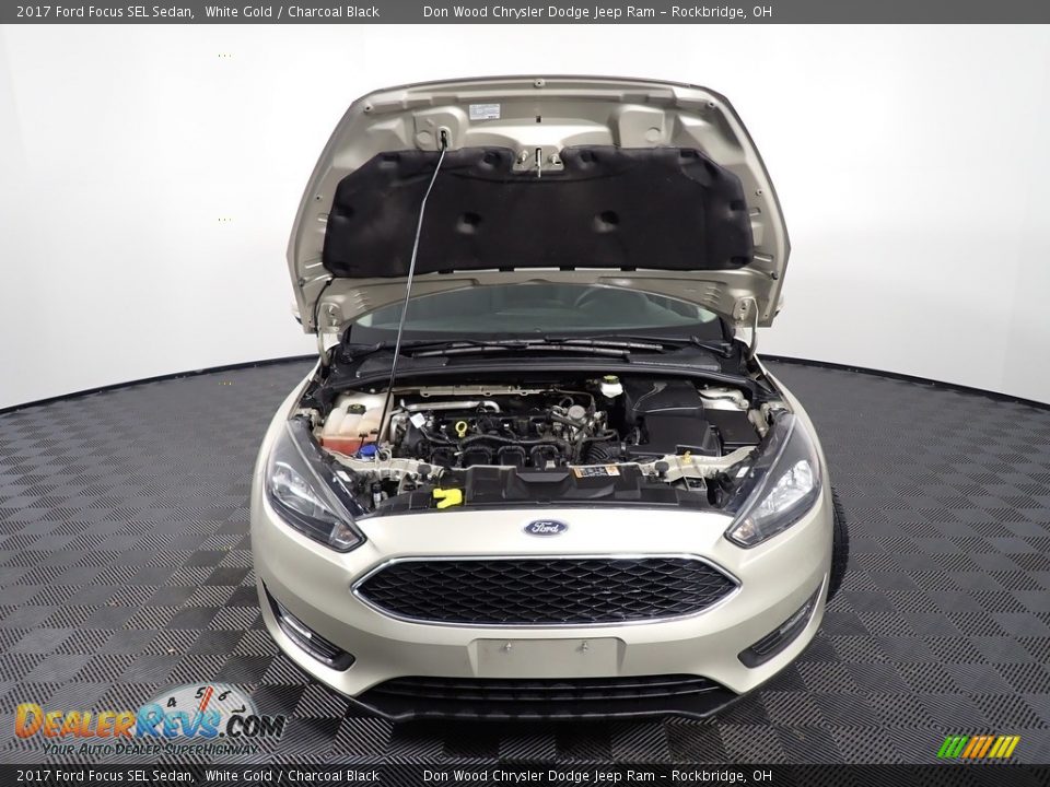 2017 Ford Focus SEL Sedan White Gold / Charcoal Black Photo #8