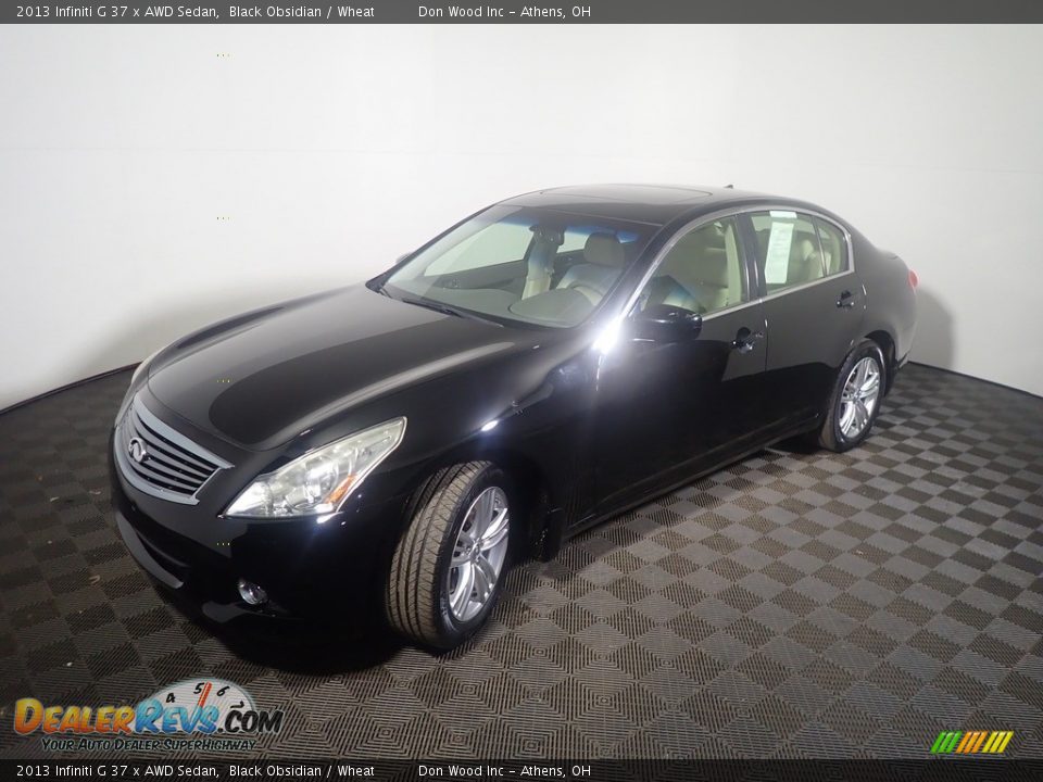 2013 Infiniti G 37 x AWD Sedan Black Obsidian / Wheat Photo #12