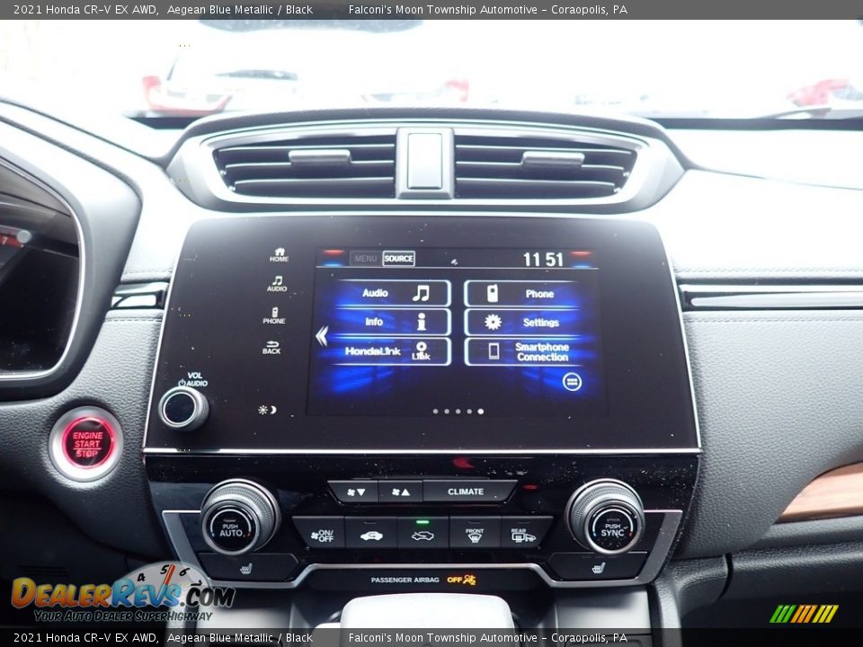 2021 Honda CR-V EX AWD Aegean Blue Metallic / Black Photo #14