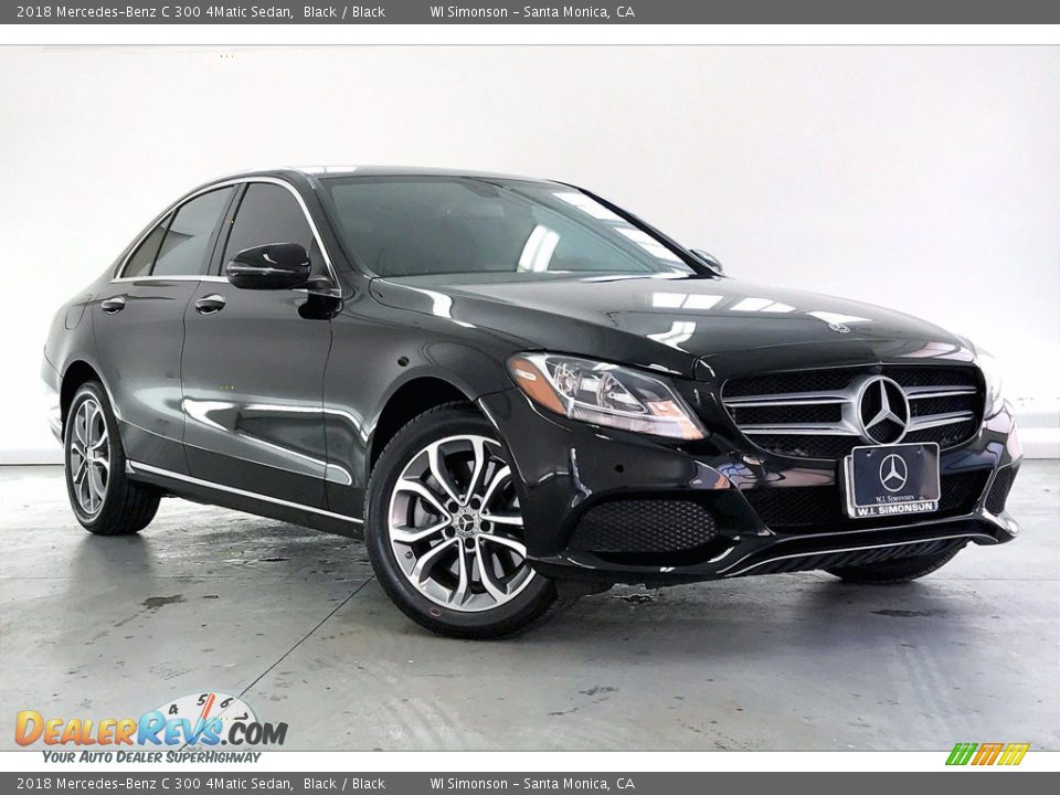 2018 Mercedes-Benz C 300 4Matic Sedan Black / Black Photo #34