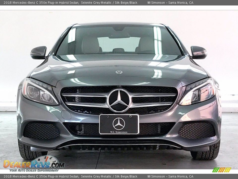 2018 Mercedes-Benz C 350e Plug-in Hybrid Sedan Selenite Grey Metallic / Silk Beige/Black Photo #2