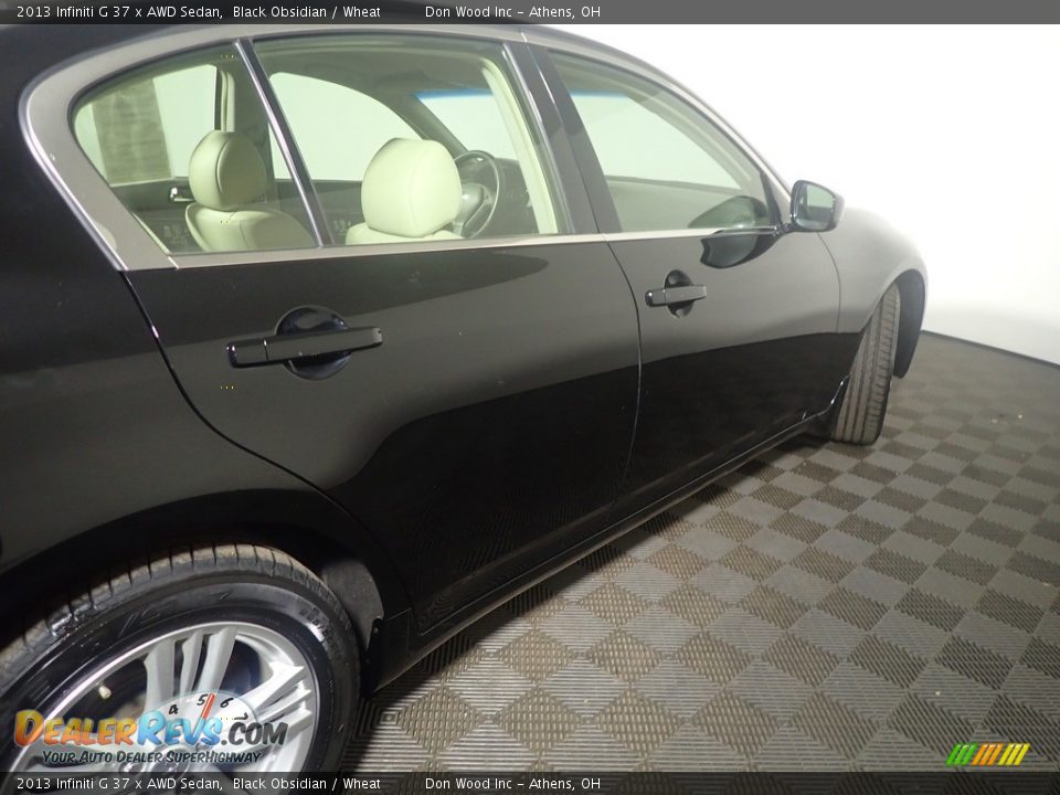 2013 Infiniti G 37 x AWD Sedan Black Obsidian / Wheat Photo #22