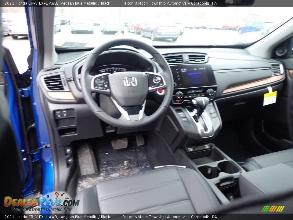 2021 Honda CR-V EX-L AWD Aegean Blue Metallic / Black Photo #10