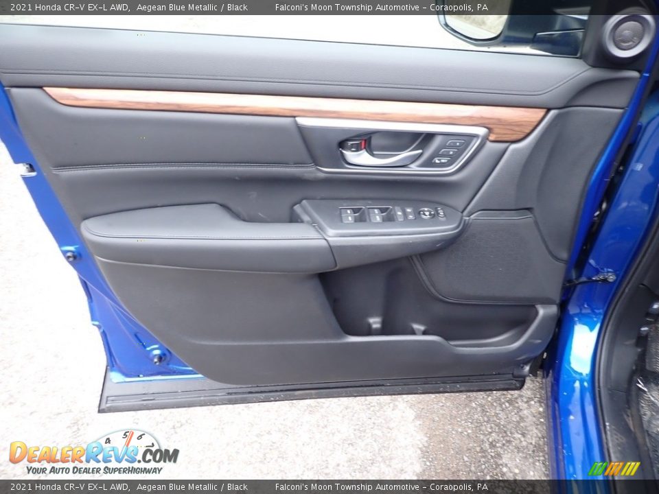 2021 Honda CR-V EX-L AWD Aegean Blue Metallic / Black Photo #11