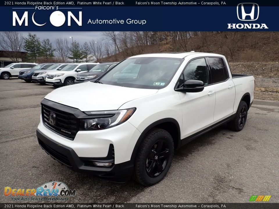 2021 Honda Ridgeline Black Edition AWD Platinum White Pearl / Black Photo #1