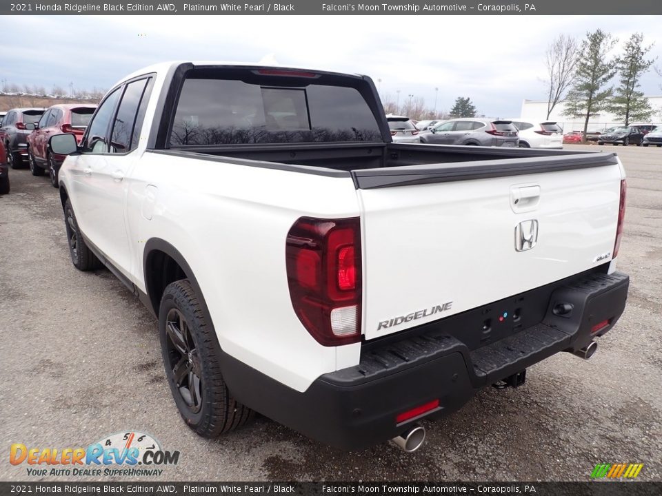 2021 Honda Ridgeline Black Edition AWD Platinum White Pearl / Black Photo #2