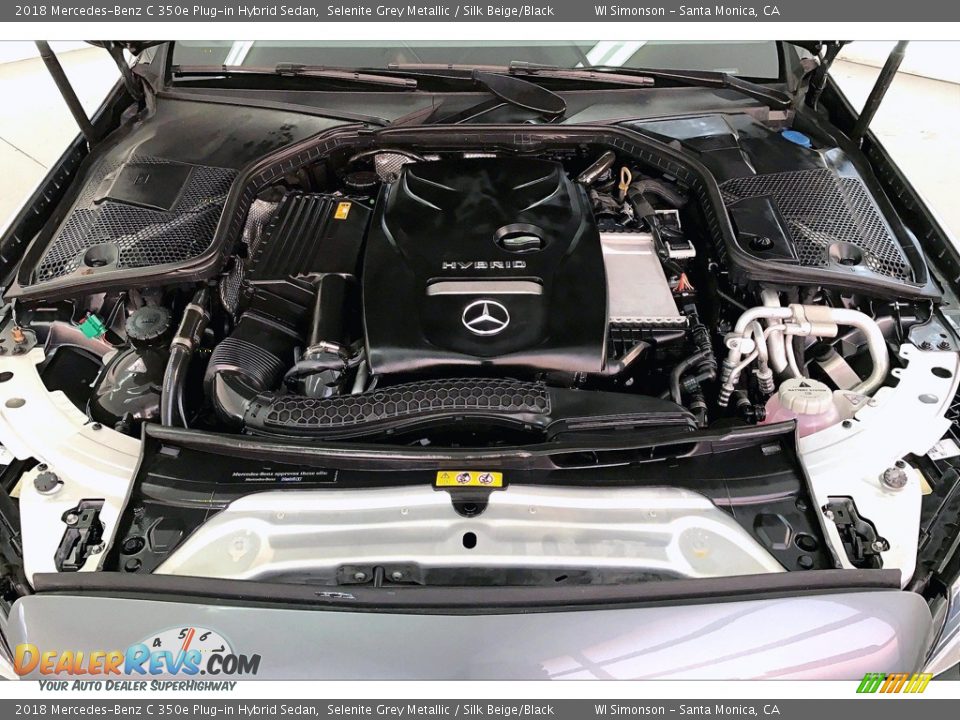 2018 Mercedes-Benz C 350e Plug-in Hybrid Sedan Selenite Grey Metallic / Silk Beige/Black Photo #9