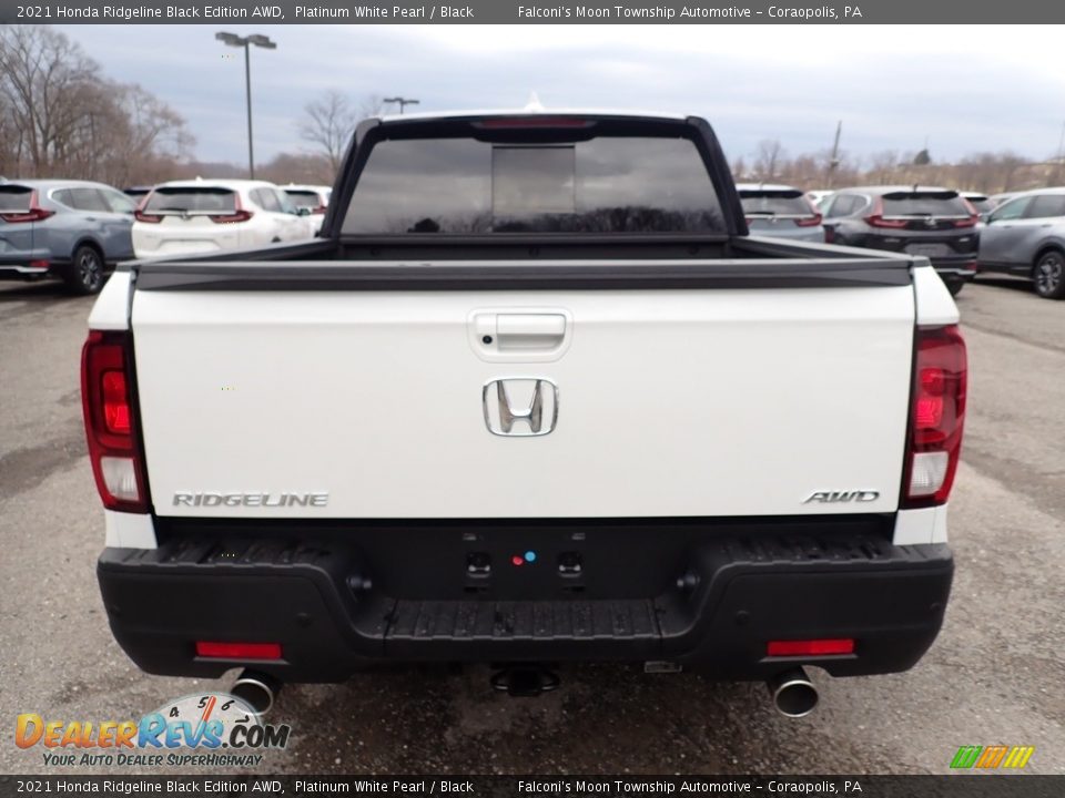 2021 Honda Ridgeline Black Edition AWD Platinum White Pearl / Black Photo #3