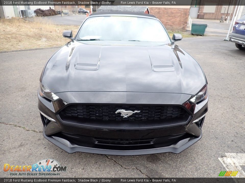 2018 Ford Mustang EcoBoost Premium Fastback Shadow Black / Ebony Photo #4