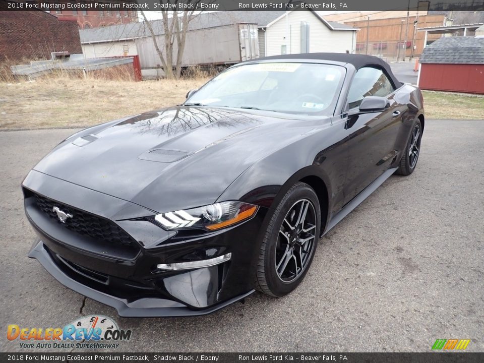 2018 Ford Mustang EcoBoost Premium Fastback Shadow Black / Ebony Photo #5