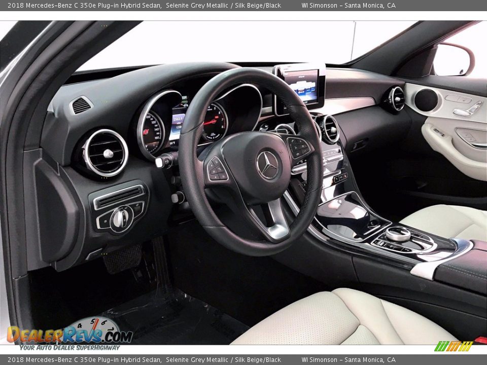 2018 Mercedes-Benz C 350e Plug-in Hybrid Sedan Selenite Grey Metallic / Silk Beige/Black Photo #14