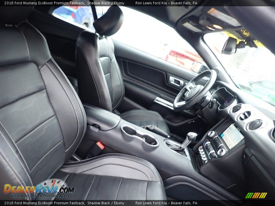 2018 Ford Mustang EcoBoost Premium Fastback Shadow Black / Ebony Photo #9