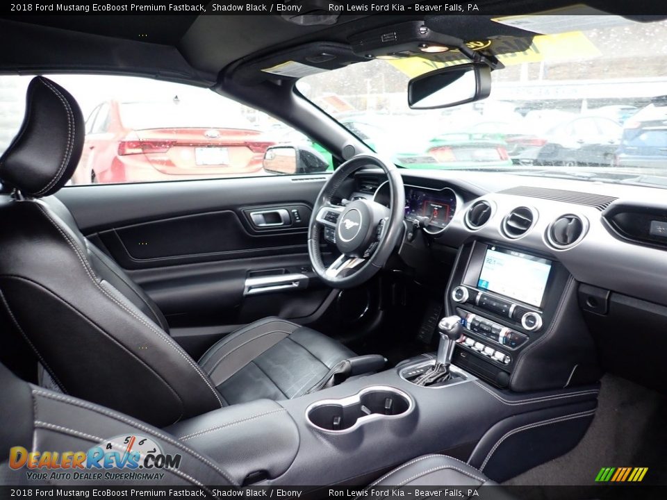 2018 Ford Mustang EcoBoost Premium Fastback Shadow Black / Ebony Photo #10