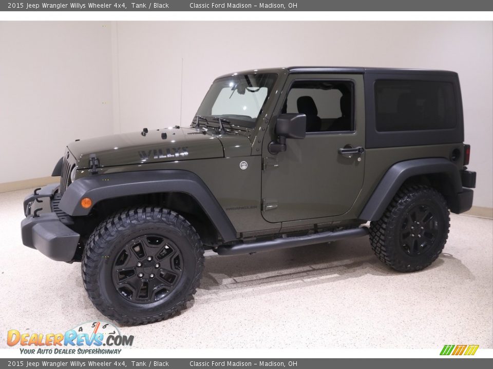 2015 Jeep Wrangler Willys Wheeler 4x4 Tank / Black Photo #3