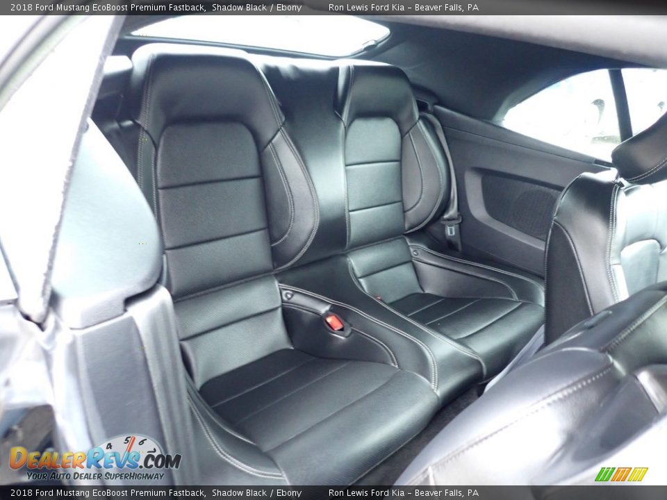 2018 Ford Mustang EcoBoost Premium Fastback Shadow Black / Ebony Photo #11