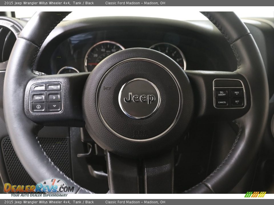 2015 Jeep Wrangler Willys Wheeler 4x4 Tank / Black Photo #7