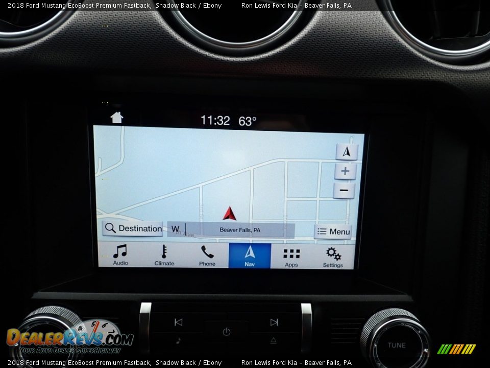 2018 Ford Mustang EcoBoost Premium Fastback Shadow Black / Ebony Photo #18