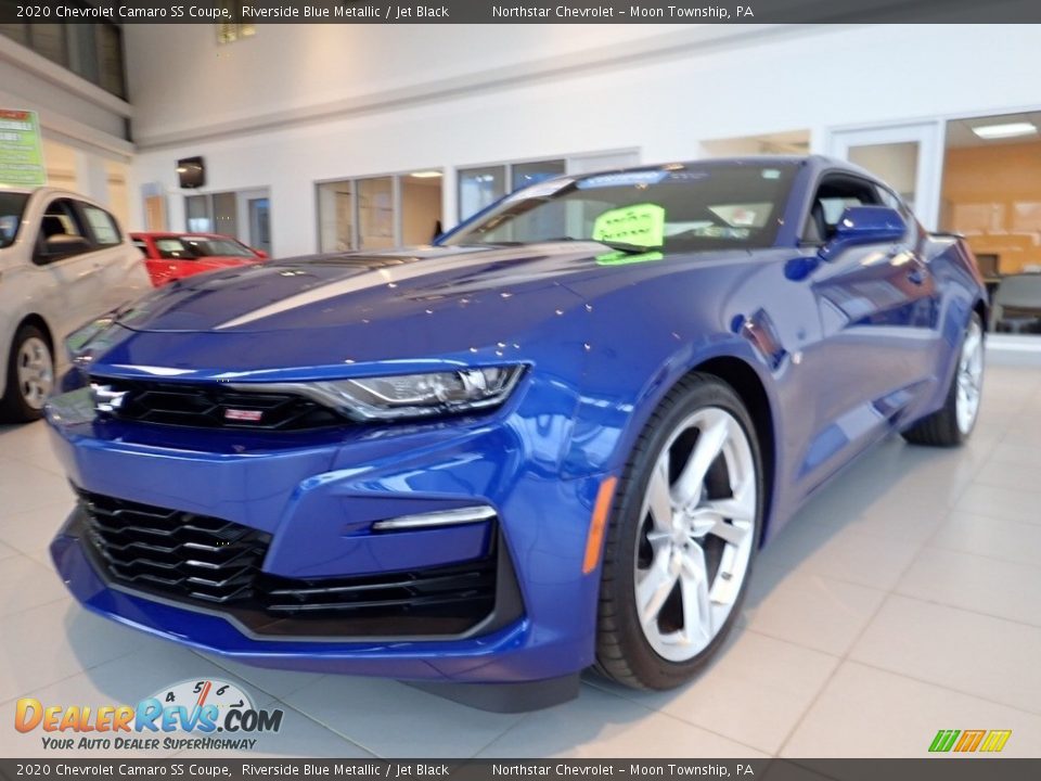 2020 Chevrolet Camaro SS Coupe Riverside Blue Metallic / Jet Black Photo #2