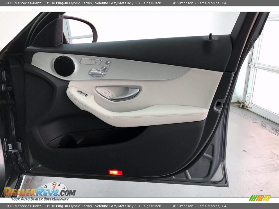 2018 Mercedes-Benz C 350e Plug-in Hybrid Sedan Selenite Grey Metallic / Silk Beige/Black Photo #27