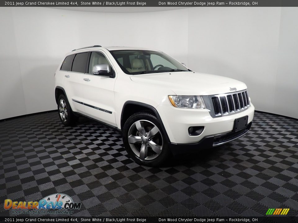 2011 Jeep Grand Cherokee Limited 4x4 Stone White / Black/Light Frost Beige Photo #5