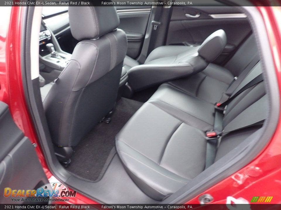 2021 Honda Civic EX-L Sedan Rallye Red / Black Photo #9