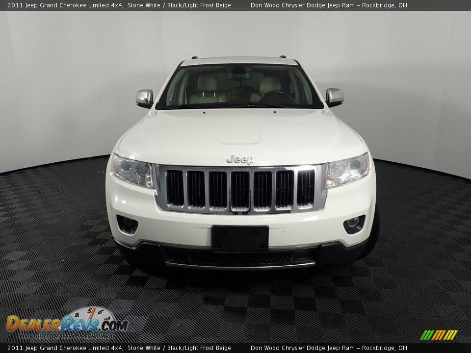 2011 Jeep Grand Cherokee Limited 4x4 Stone White / Black/Light Frost Beige Photo #7