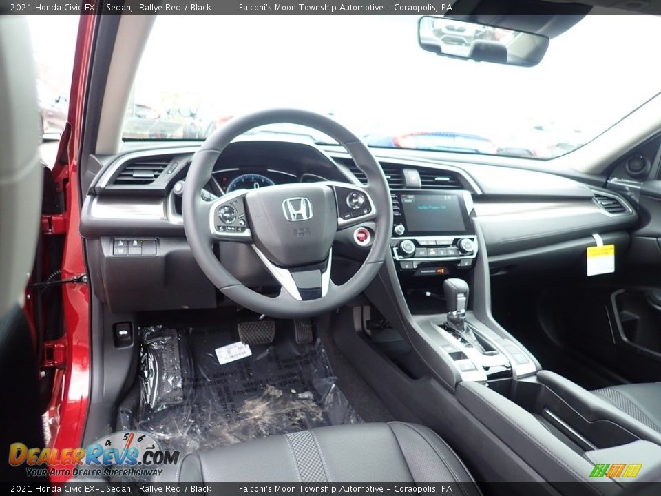 2021 Honda Civic EX-L Sedan Rallye Red / Black Photo #10
